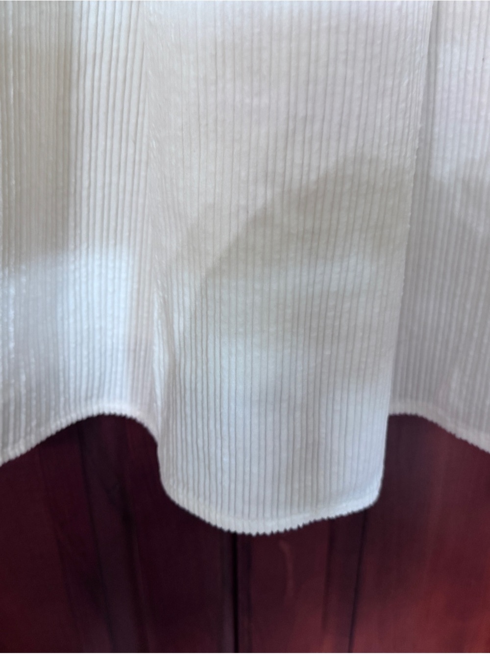 Madewell Cream Corduroy Button Up Cropped Shirt ~ Size XS - Picture 13 of 14